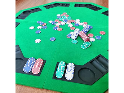 11.5g Clay Composite Dice Striped Casino Poker Chips- 4 Colors