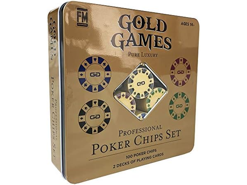 Gold Games Professional Poker Chips Set