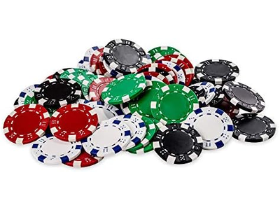 Poker Chip Set-Hand Made Acrylic Box with Color Lid